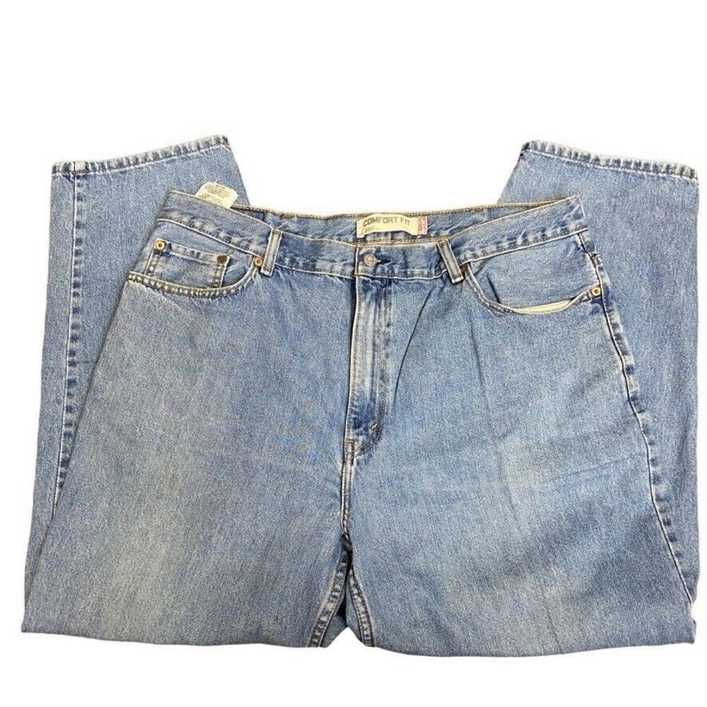 Levi's 560 Comfort Fit 40x29 Jeans Baggy Loose Tapered Leg Work Pants Stone Wash